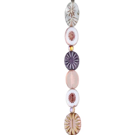 Vintage Rose Czech Glass Oval Bead Mix by Bead Landing™